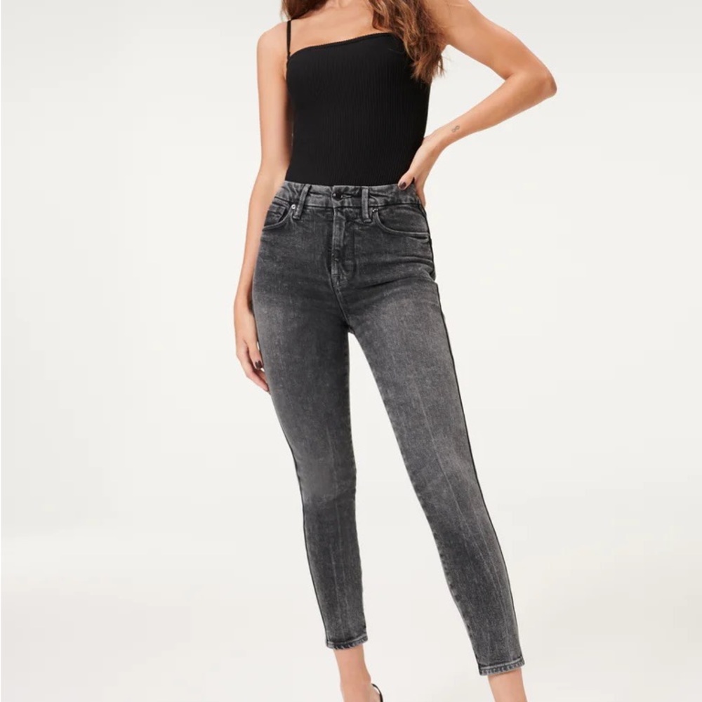 NWT Good American Black Skinny Jeans - 14